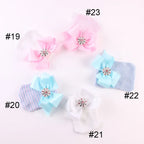 Bonnet en coton à grand nœud pour nouveau-né