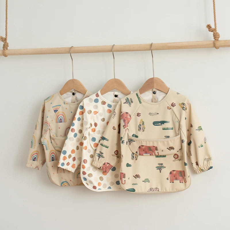 Bavoirs pour bébé imperméables, blouse artistique