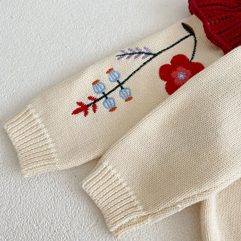 Ensemble blouse fleurie et bloomer pour fille