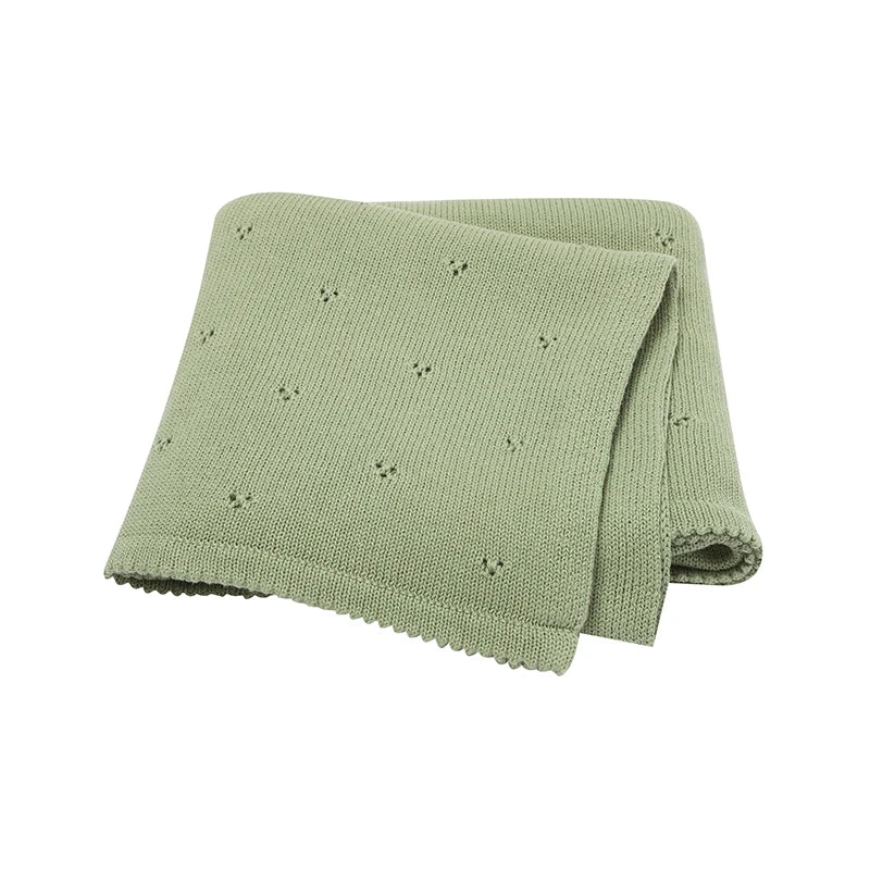 Soft Cotton Baby Knit Blanket