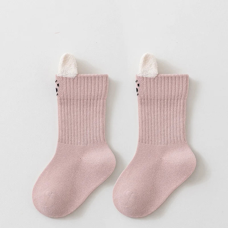 Chaussettes en coton fantaisie pour enfants