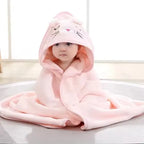 Toalla de baño con capucha y diseño de animal para bebé