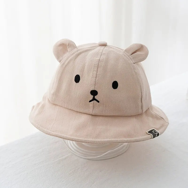 Chapeau de soleil bébé ours mignon avec oreilles