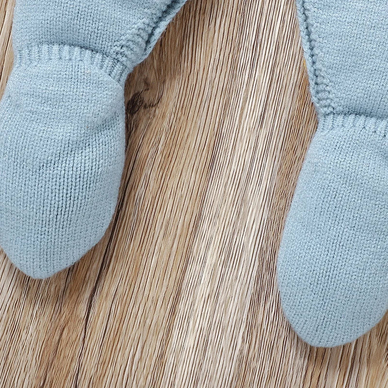 Barboteuse en maille avec col pour bébé