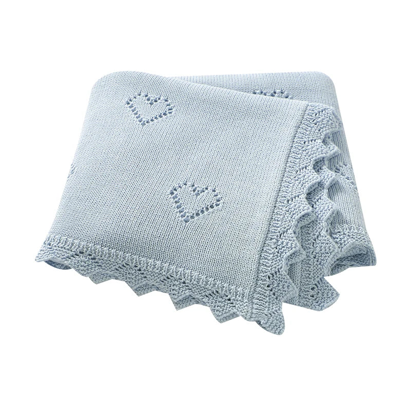 Couverture pour bébé en tricot ultra-douce