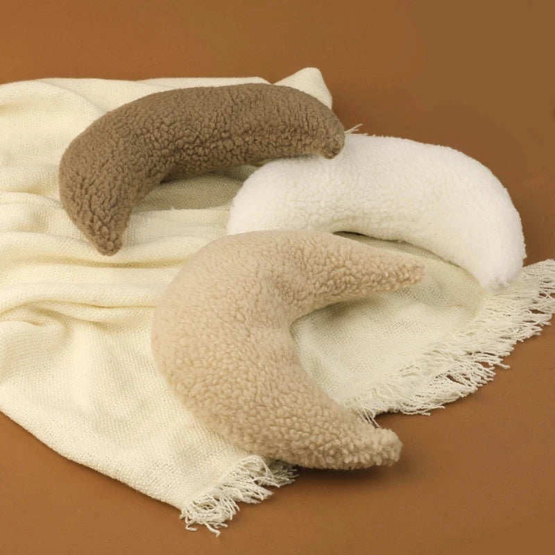 Coussin de pose lune pour nouveau-né