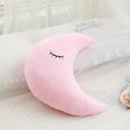 Oreiller en peluche nuage, lune et étoile