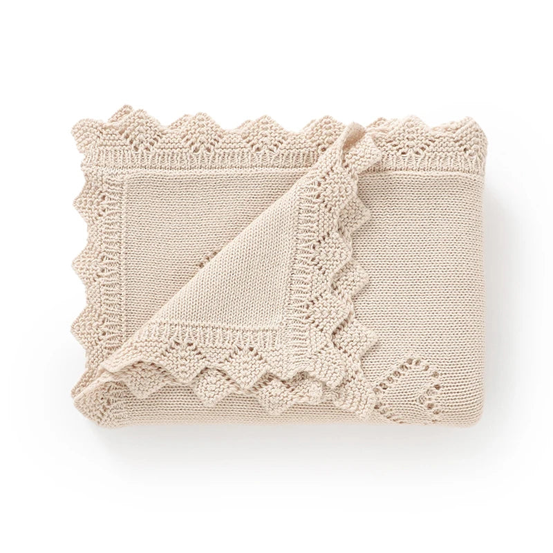 Couverture pour bébé en tricot ultra-douce