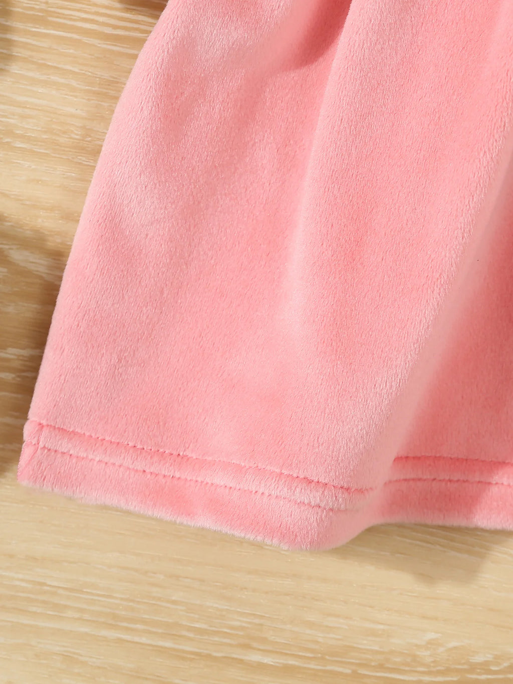 Robe à capuche lapin rose pour bébé