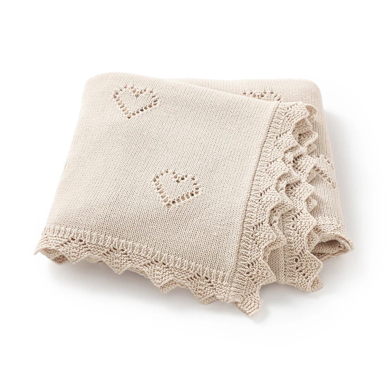 Couverture pour bébé en tricot ultra-douce