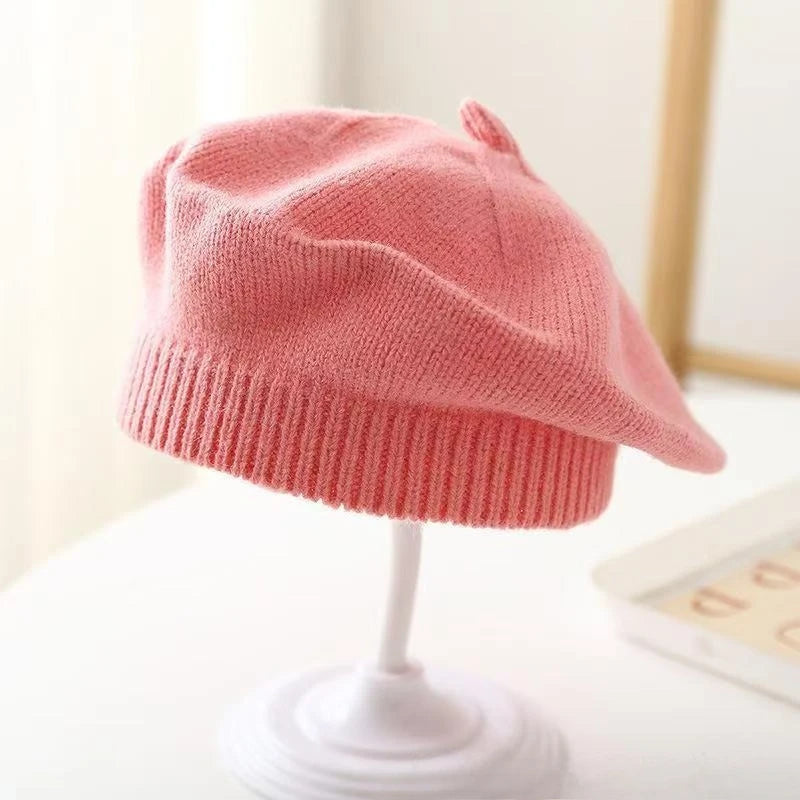 Béret en tricot pour nouveau-né