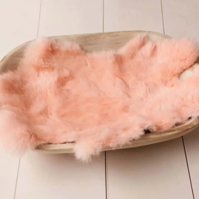 Conjunto de punto para sesión de fotos de recién nacido (modelo conejo)