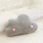 Oreiller en peluche nuage, lune et étoile