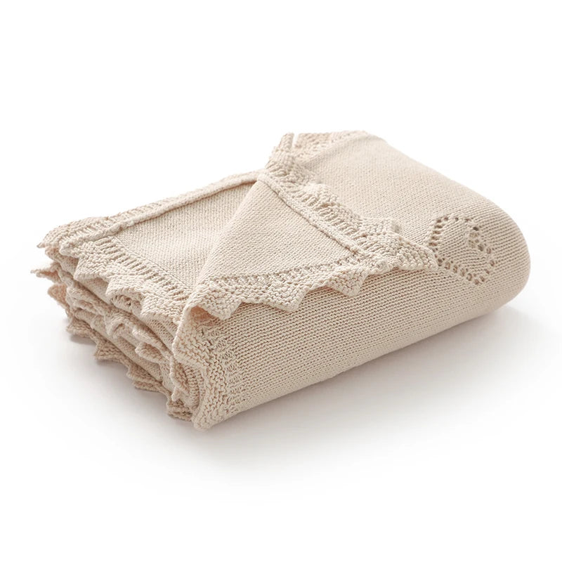 Couverture pour bébé en tricot ultra-douce