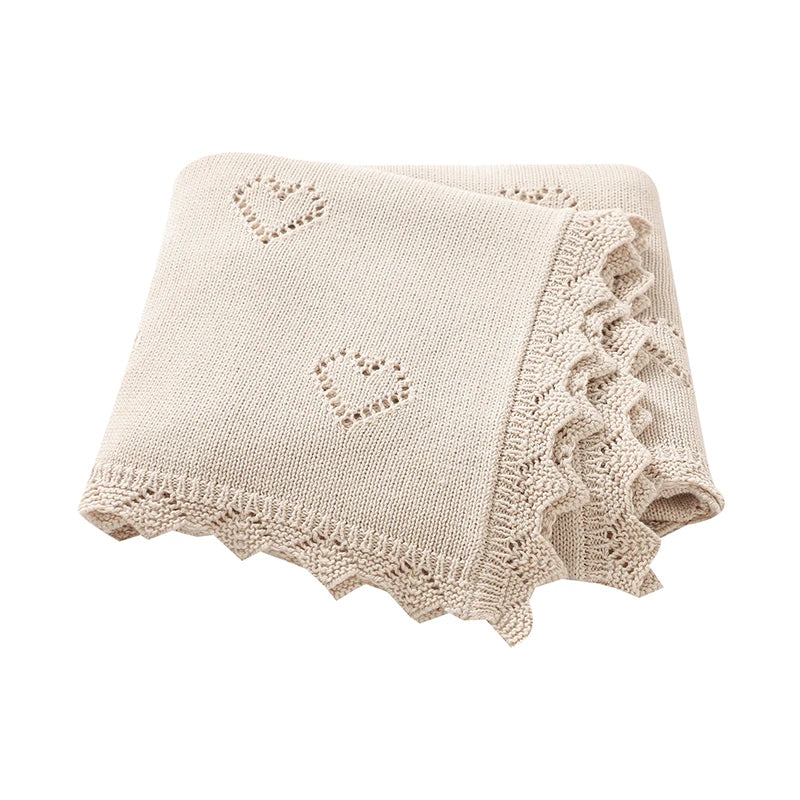 Couverture pour bébé en tricot ultra-douce