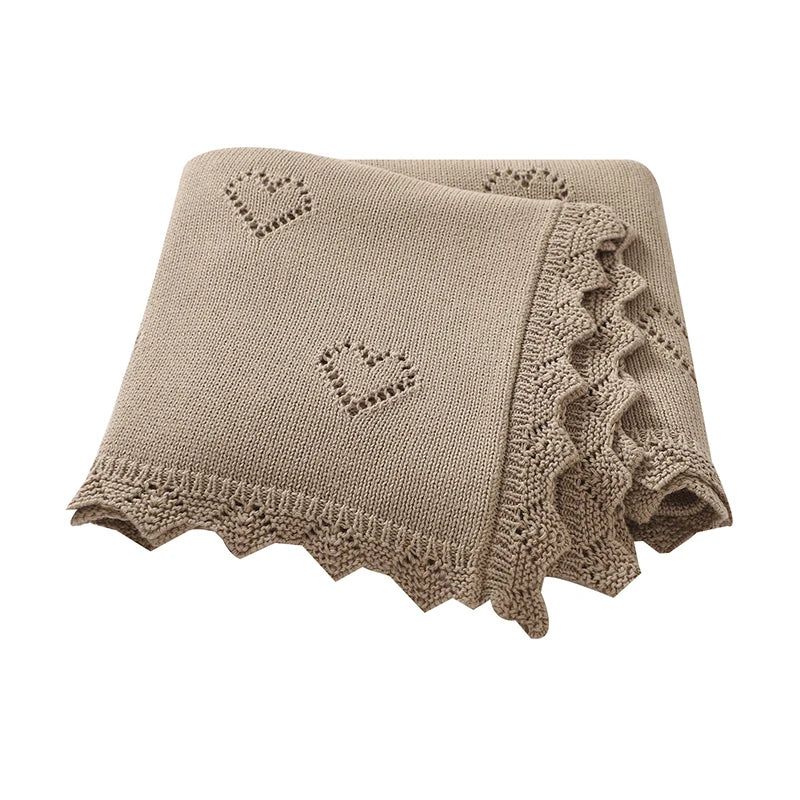 Couverture pour bébé en tricot ultra-douce