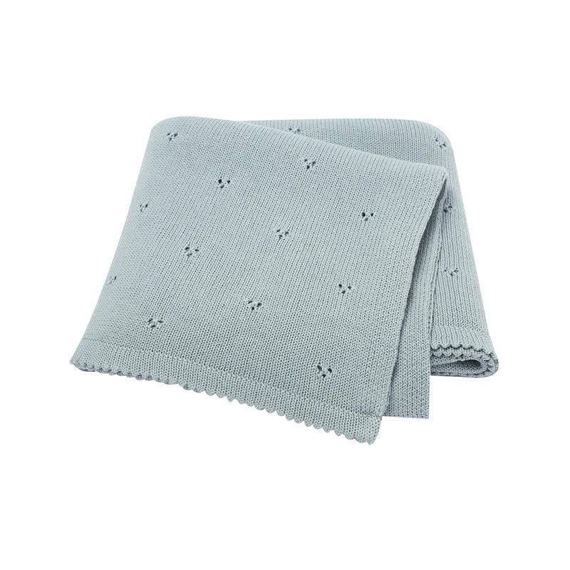 Soft Cotton Baby Knit Blanket