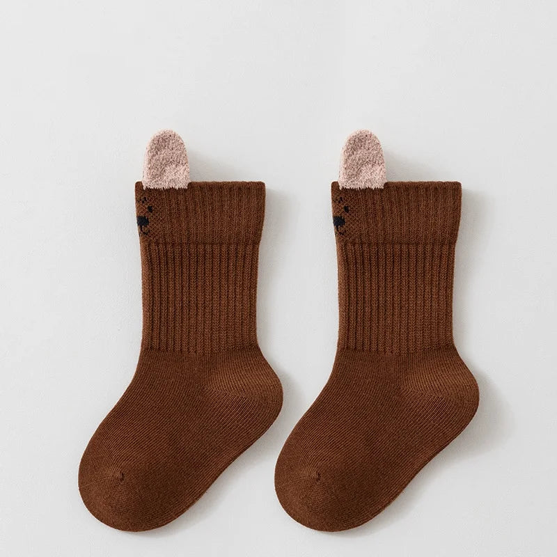 Chaussettes en coton fantaisie pour enfants