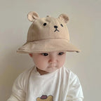Chapeau de soleil bébé ours mignon avec oreilles