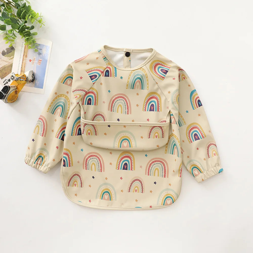 Bavoirs pour bébé imperméables, blouse artistique