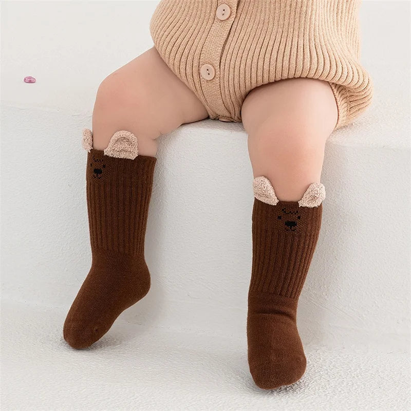 Chaussettes en coton fantaisie pour enfants