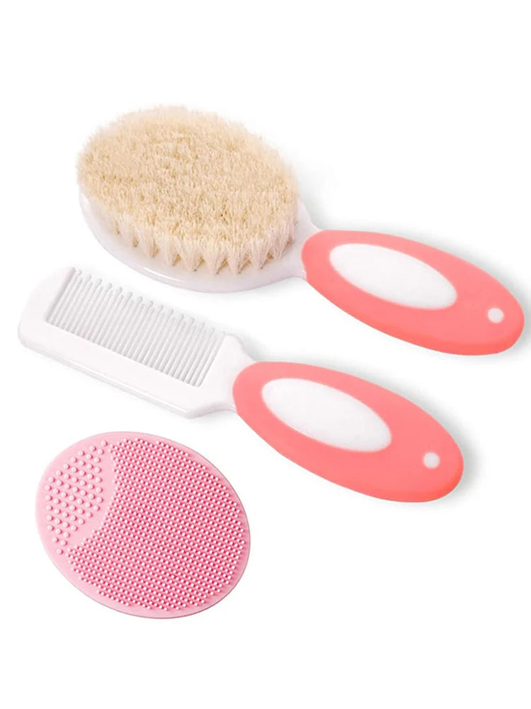Juego de cepillos suaves para el pelo del bebé