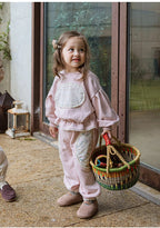 Ensemble pull et pantalon lapin pour fille