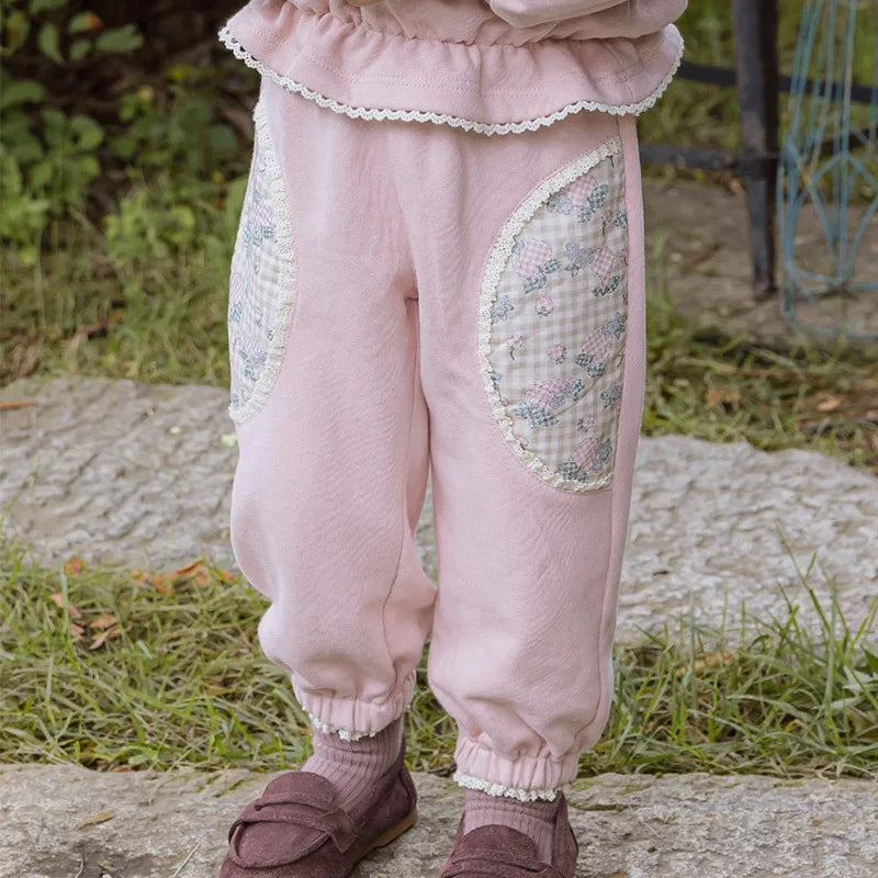 Ensemble pull et pantalon lapin pour fille