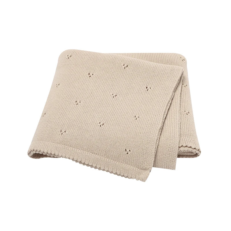 Soft Cotton Baby Knit Blanket