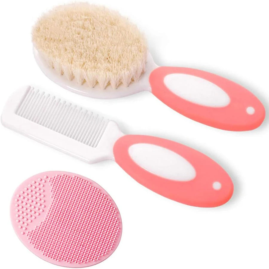 Ensemble de brosses douces pour cheveux de bébé
