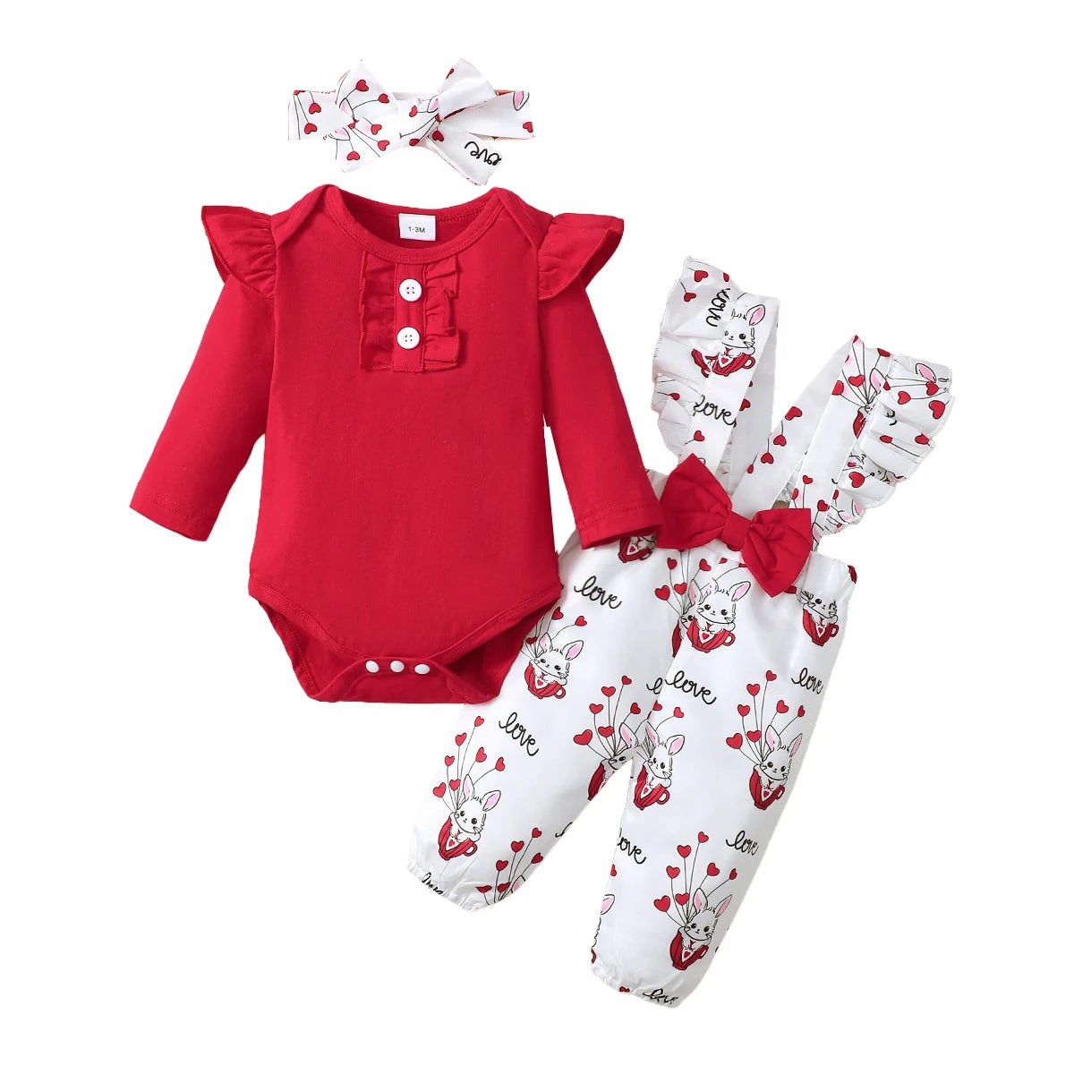 Conjunto de disfraz de conejo para bebé niña