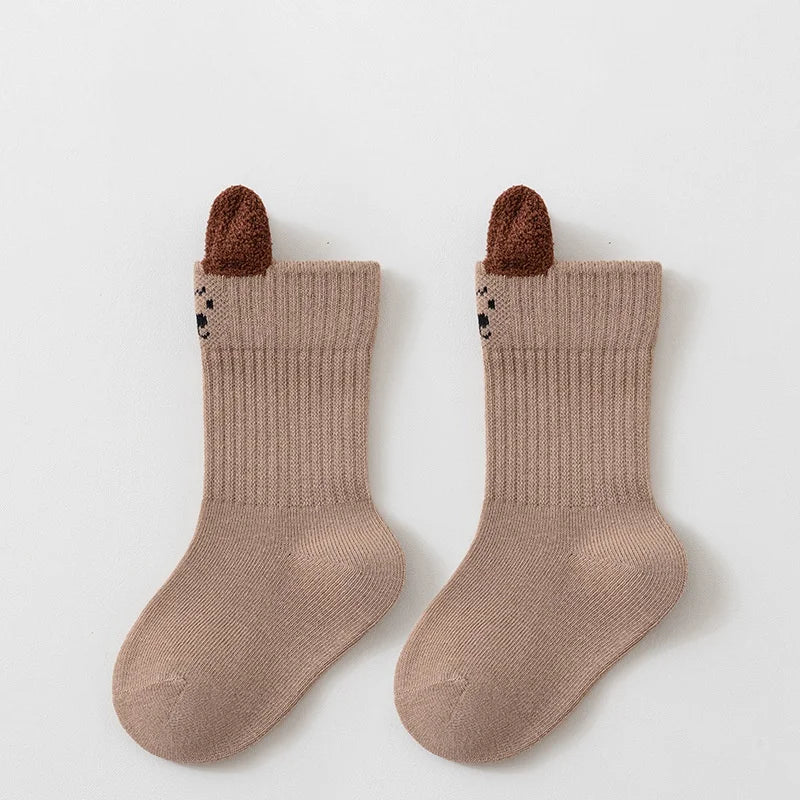 Chaussettes en coton fantaisie pour enfants