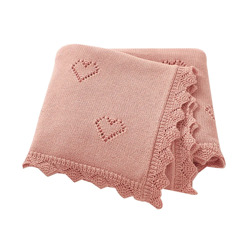 Couverture pour bébé en tricot ultra-douce