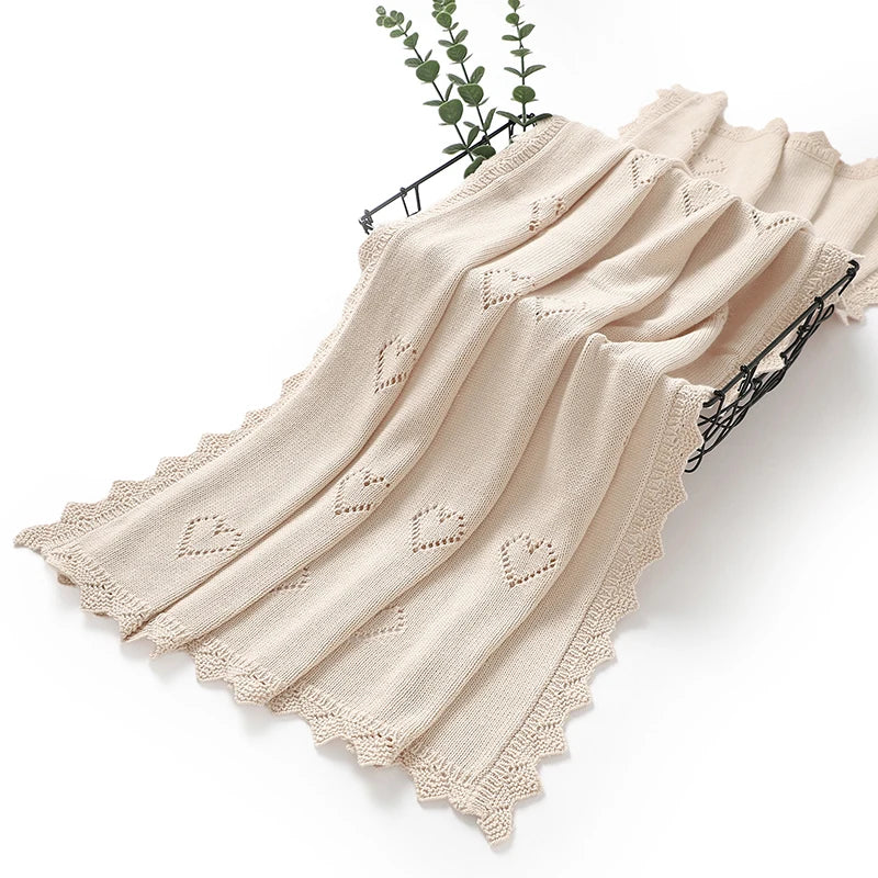 Couverture pour bébé en tricot ultra-douce