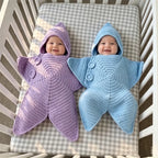 Barboteuse pour bébé en crochet avec étoile de mer