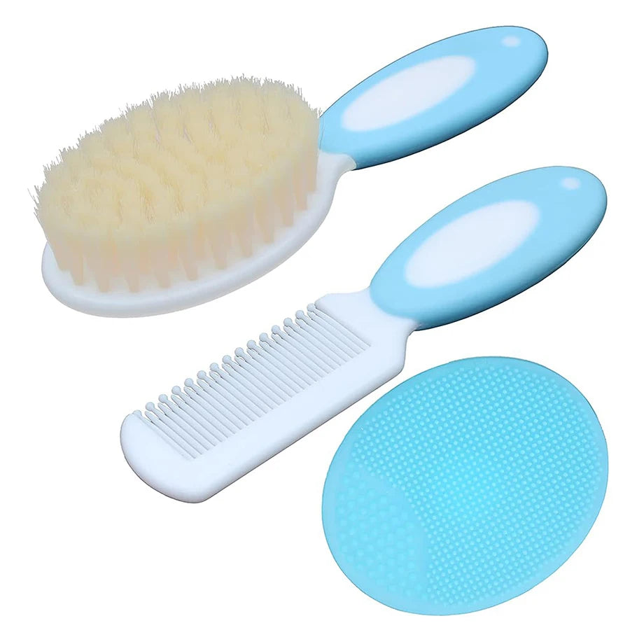 Juego de cepillos suaves para el pelo del bebé