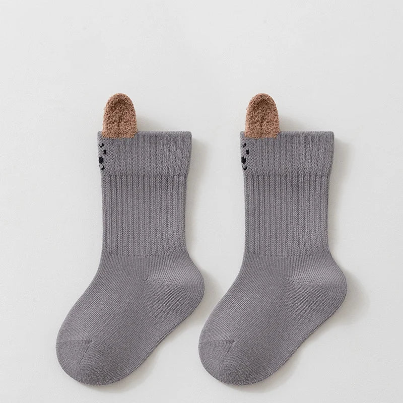Chaussettes en coton fantaisie pour enfants