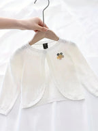Gilet tricoté pour bébé fille