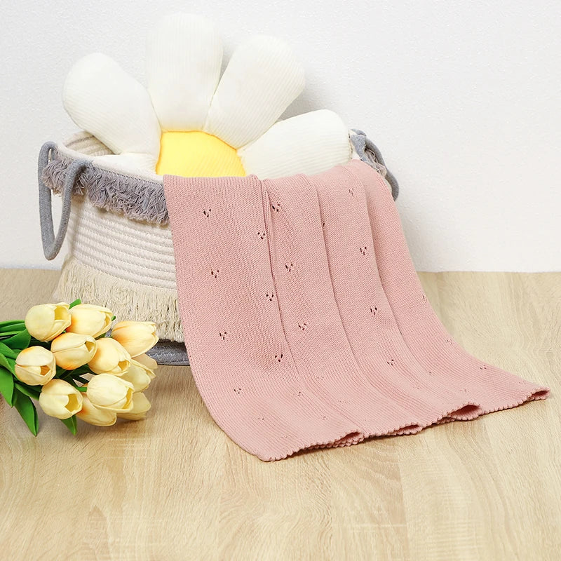Soft Cotton Baby Knit Blanket