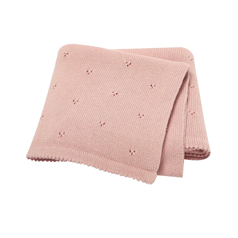 Soft Cotton Baby Knit Blanket