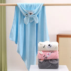 Toalla de baño con capucha y diseño de animal para bebé