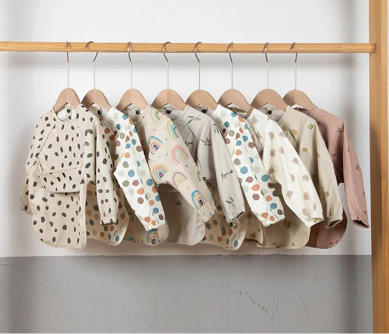 Bavoirs pour bébé imperméables, blouse artistique