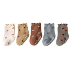 Ensemble de chaussettes en coton à motifs floraux pour bébé