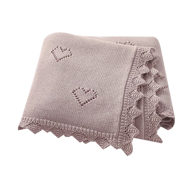 Couverture pour bébé en tricot ultra-douce