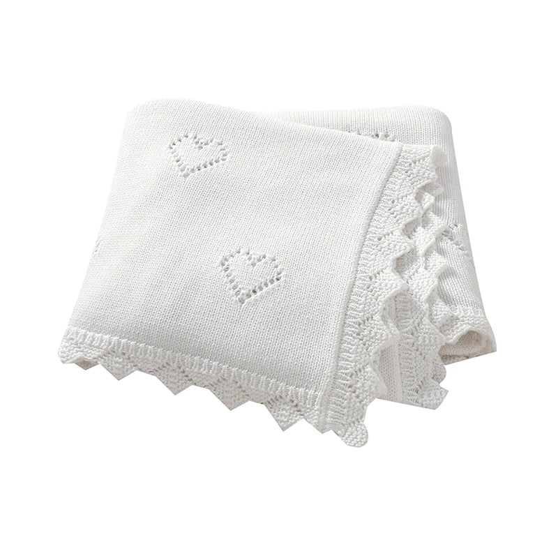 Couverture pour bébé en tricot ultra-douce