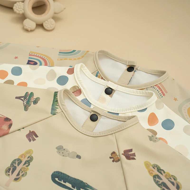 Bavoirs pour bébé imperméables, blouse artistique