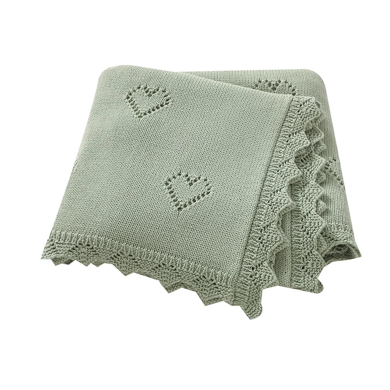 Couverture pour bébé en tricot ultra-douce