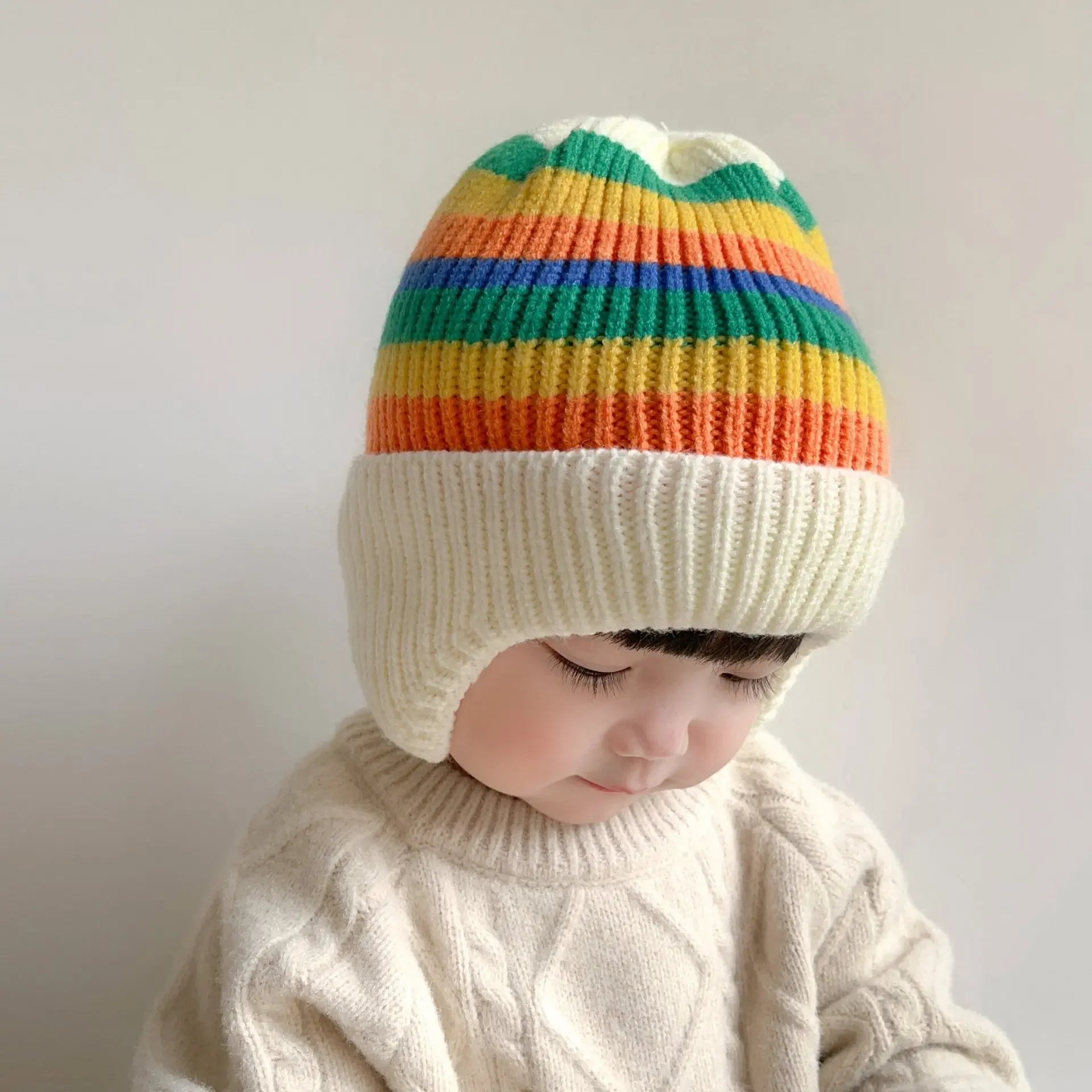 Bonnet d'hiver pour bébé avec oreilles d'ours