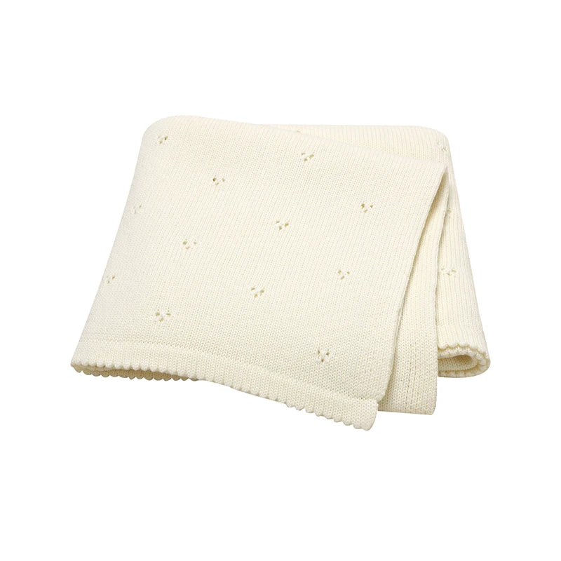 Soft Cotton Baby Knit Blanket