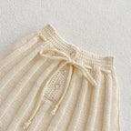 Ensemble blouse fleurie et bloomer pour fille